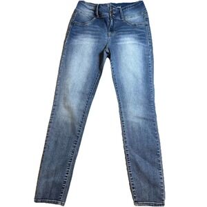 Wallflower The Sassy High Rise Jeans Women's Juniors Size 13 REG Blue Skinny